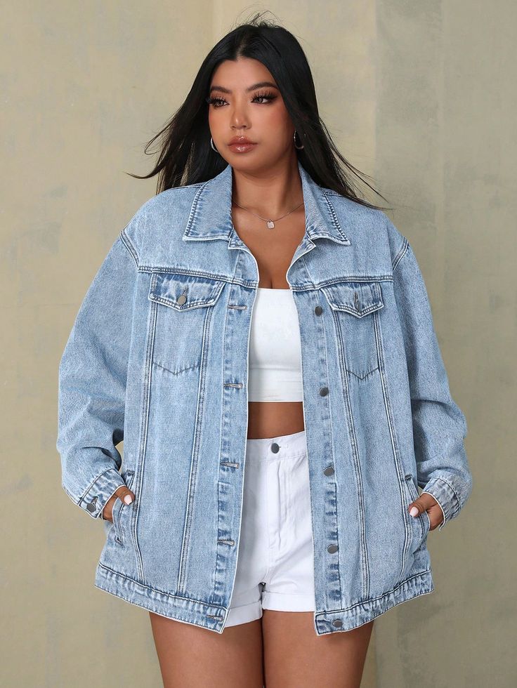 Chamarra Denim Oversize