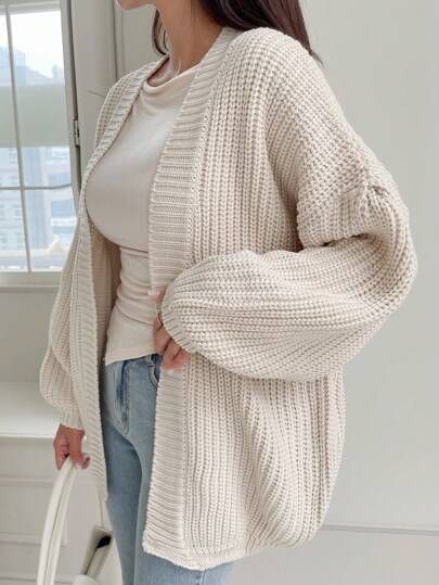 Cardigan Oversized Crema